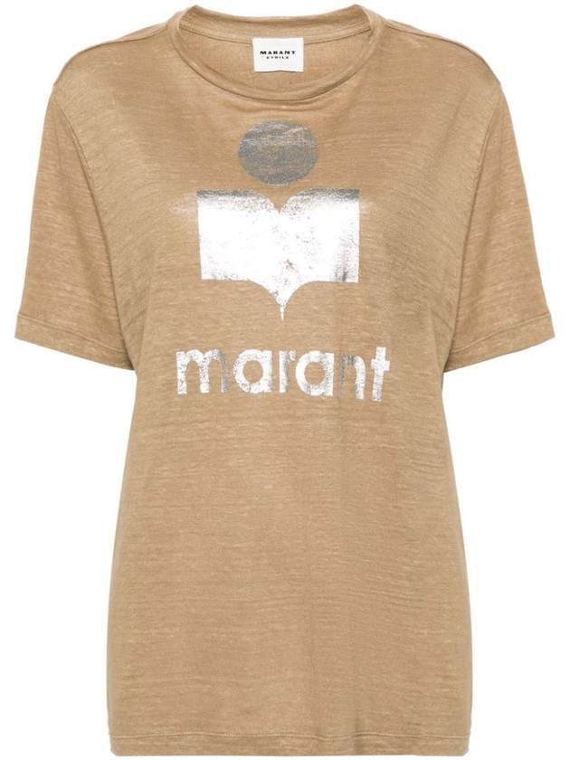 Isabel Marant Étoile Zewel Shiny Logo T-Shirt Clothing - ISABEL MARANT ETOILE - BALAAN 1