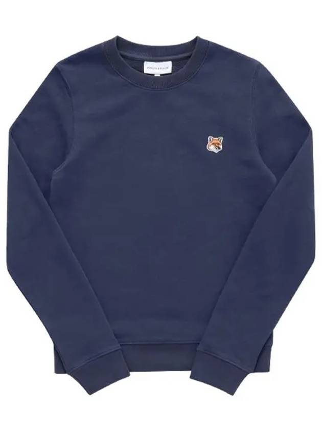 Fox Head Patch Regular Sweatshirt Ink Blue - MAISON KITSUNE - BALAAN 3