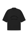 Logo Print High Neck Short Sleeve T-Shirt Black - FEAR OF GOD ESSENTIALS - BALAAN 1