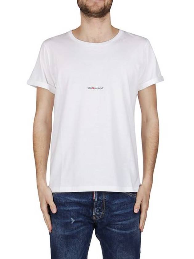 SAINT LAURENT T-SHIRT COL ROND JERSEY IMPRIM - SAINT LAURENT - BALAAN 3