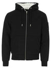 Men's Classic Bunny 2 Zip Up Hoodie Black White - MOOSE KNUCKLES - BALAAN 5