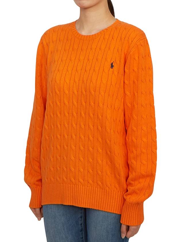 Kids cable knit 323702674058 ORANGE Adult wearable - POLO RALPH LAUREN - BALAAN 2