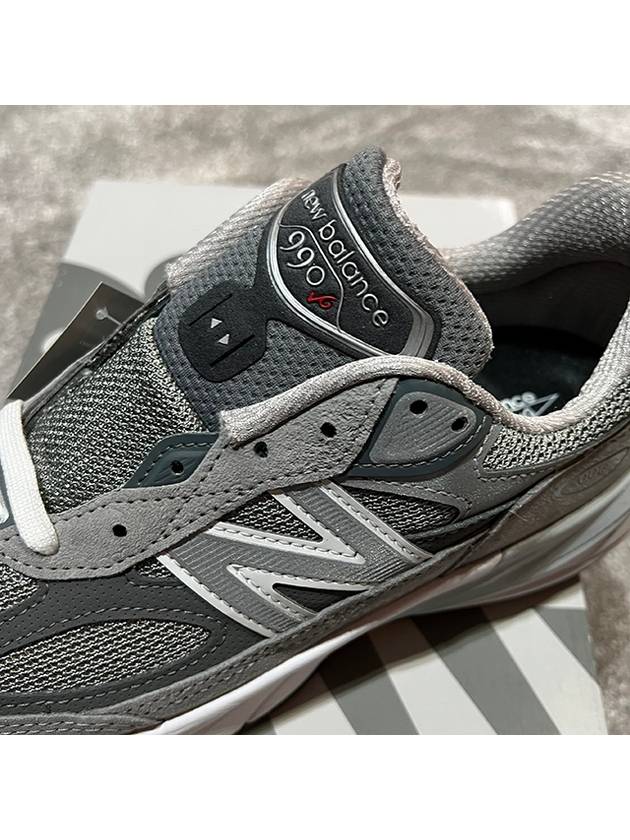 990V6 Castlerock Low-Top Sneakers Grey - NEW BALANCE - BALAAN 8