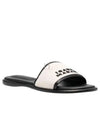 Women's VIKEE Logo Cotton Slippers Ecru Black - ISABEL MARANT - BALAAN 2