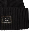 Face Logo Beanie Black - ACNE STUDIOS - BALAAN 3