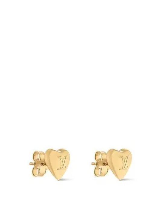 LV Heart Earrings Gold - LOUIS VUITTON - BALAAN 2