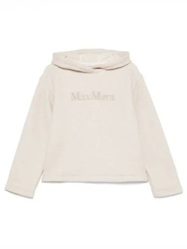 Embroidered Logo Hoodie Beige - MAX MARA - BALAAN 2