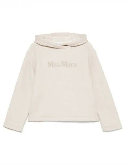 Embroidered Logo Hoodie Beige - MAX MARA - BALAAN 2