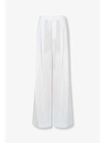 Women s Monili Loop Two Tuck Wide Pants White - BRUNELLO CUCINELLI - BALAAN 1