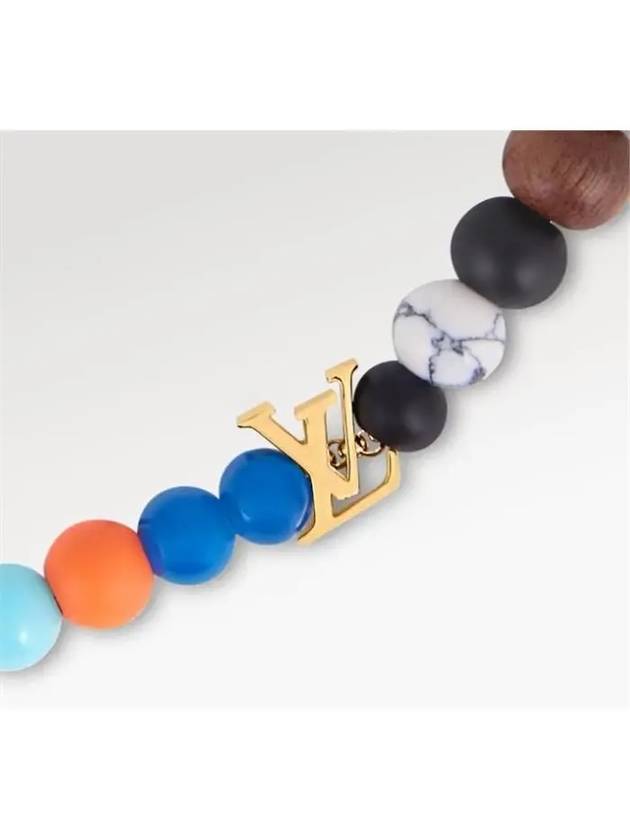 LV Surfin Beads Necklace Gold - LOUIS VUITTON - BALAAN 3