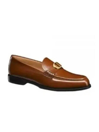 Granville CD Logo Leather Loafers Middle Brown - DIOR - BALAAN 2