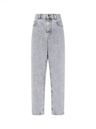 Women s Washed Baggy Denim Pants Gray 271542 - BRUNELLO CUCINELLI - BALAAN 1