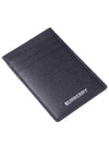 Grainy Leather Card Wallet Navy - BURBERRY - BALAAN 4