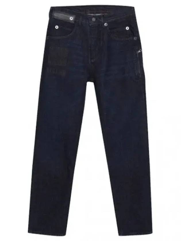 slim low rise patchwork detail front jeans navy - NEIL BARRETT - BALAAN 2