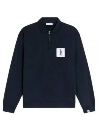 24 DANDYMAN ZIP SWEAT NAVY GJM 200 CA0385 half sweatshirt - MACKINTOSH - BALAAN 1