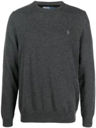 Logo Basic Pullover Knit Top Dark Grey - POLO RALPH LAUREN - BALAAN 2