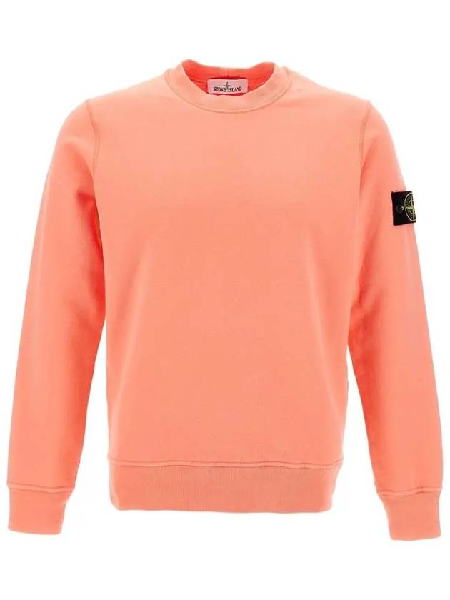 Wappen Patch Crew Neck Sweatshirt Peach - STONE ISLAND - BALAAN 2