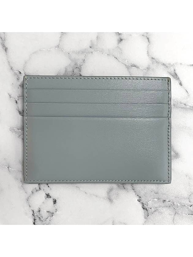 Triomphe Shiny Calfskin Card Holder Ice Blue - CELINE - BALAAN 5