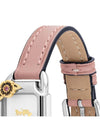 Watch caddy light pink square square leather band officially imported - COACH - BALAAN 4