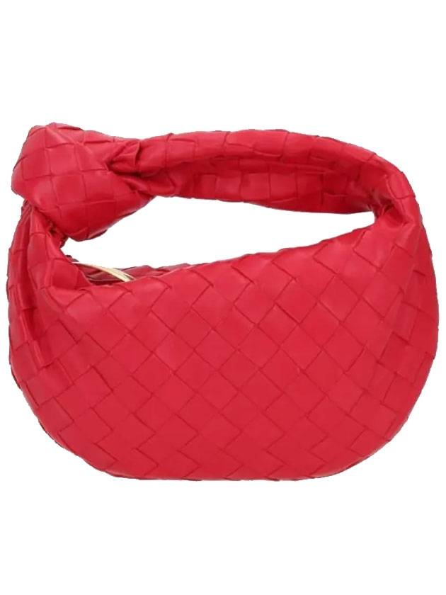 Jodie Intrecciato Small Tote Bag Red - BOTTEGA VENETA - BALAAN 1