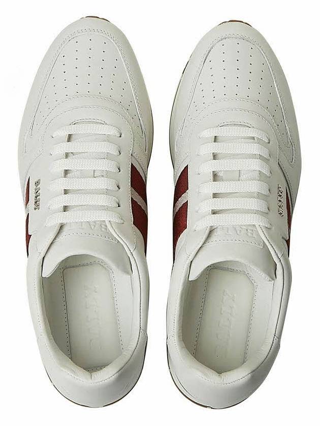 Astel Leather Low Top Sneakers White - BALLY - BALAAN 7