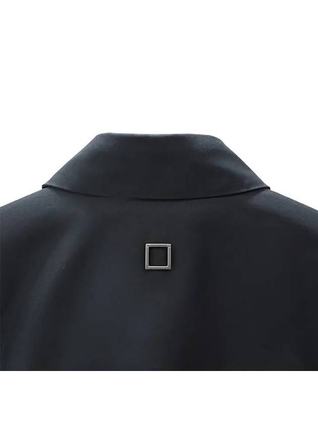 Back Logo Cotton Long Sleeve Shirt Black - WOOYOUNGMI - BALAAN 4