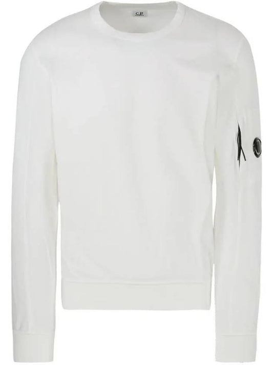 Lens Wappen Cotton Sweatshirt White - CP COMPANY - BALAAN 2