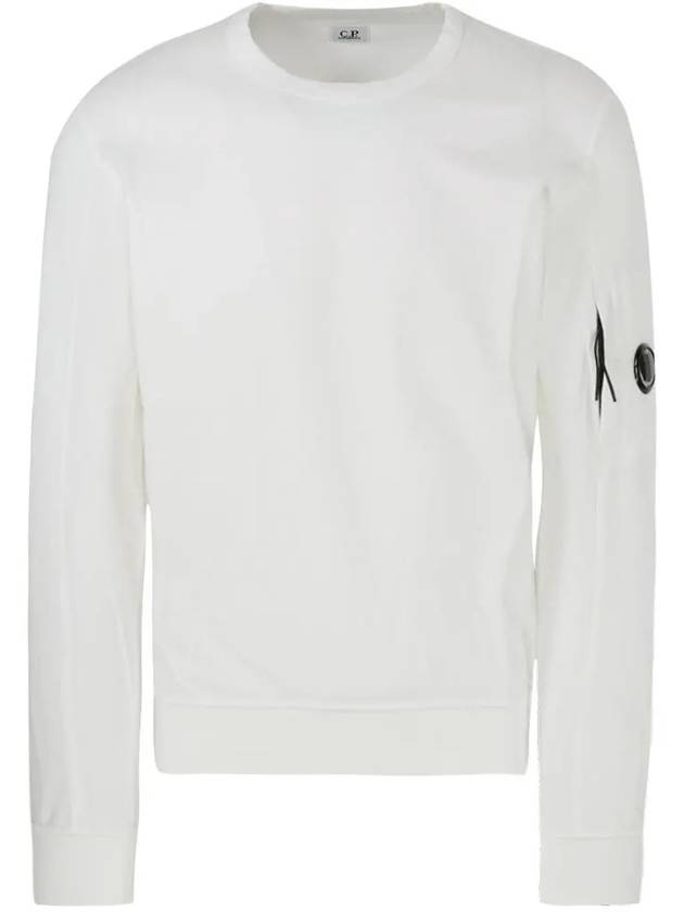 Lens Wappen Cotton Sweatshirt White - CP COMPANY - BALAAN 3