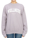 Wellness Crew Neck Cotton Long Sleeve T-Shirt Purple - SPORTY & RICH - BALAAN 2