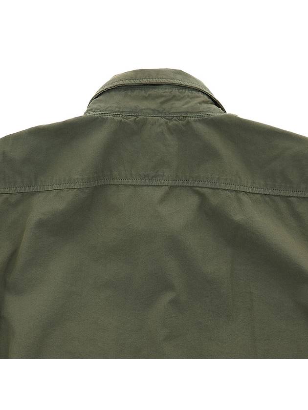 Gabardine Long Sleeve Shirt Bronze Green - CP COMPANY - BALAAN.