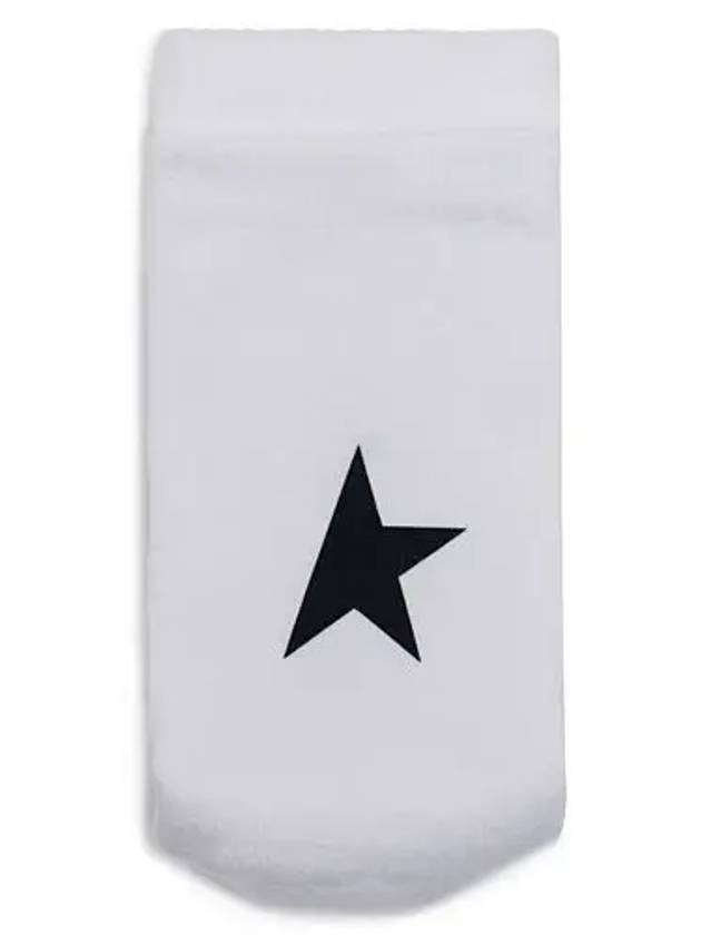 Black Star Logo Socks White - GOLDEN GOOSE - BALAAN.