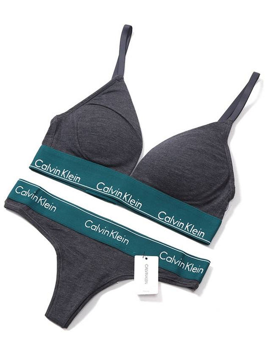 CK Nowire bralette + thong set QF5650+F3786 - CALVIN KLEIN - BALAAN 1