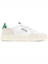 Medalist Suede Green Tab Low Top Sneakers White Beige - AUTRY - BALAAN 2