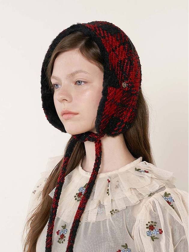 Rocha Ear Muffler Signature Red - BROWN HAT - BALAAN 1