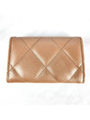 19 Snap card wallet lambskin dark beige gold AP1790 - CHANEL - BALAAN 4