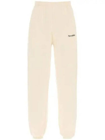 Logo jogger pants beige SW761CR 1195771 - SPORTY & RICH - BALAAN 1