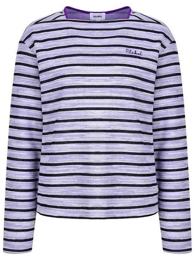 Striped Boat Neck T-Shirt MW3WE401 - P_LABEL - BALAAN 11