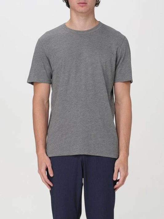 Logo Cotton Short Sleeve T-shirt Grey - HUGO BOSS - BALAAN 1