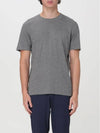 Logo Cotton Short Sleeve T-shirt Grey - HUGO BOSS - BALAAN 1