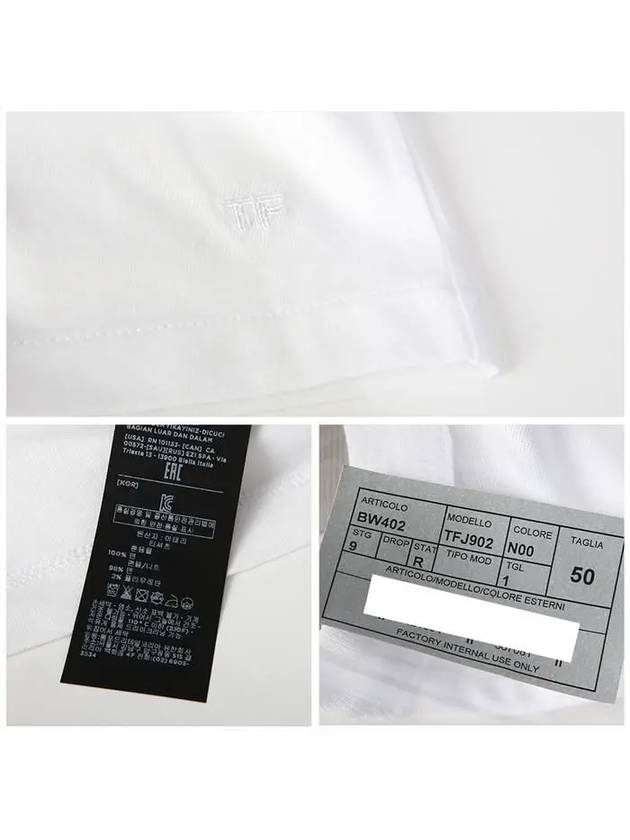 Cotton Chest Pocket Short Sleeve T Shirt White - TOM FORD - BALAAN 5