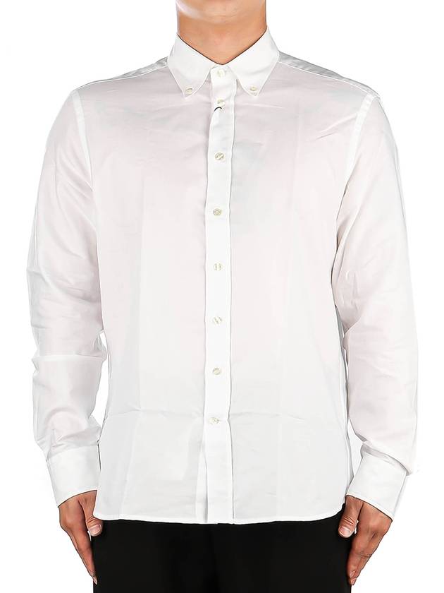 logo long sleeve shirt white - ETRO - BALAAN.