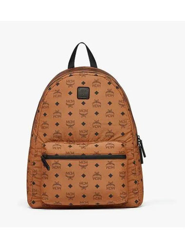 Stark Monogram Nylon Packable Backpack Brown - MCM - BALAAN 1