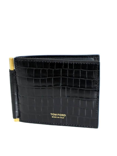 Crocker Money Clip Card Wallet Brown - TOM FORD - BALAAN 1