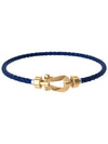 Force Ten 10 Gold Bracelet Navy Blue - FRED - BALAAN 1