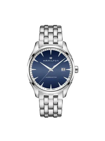 Jazzmaster Gent Quartz Metal Watch Blue - HAMILTON - BALAAN 1