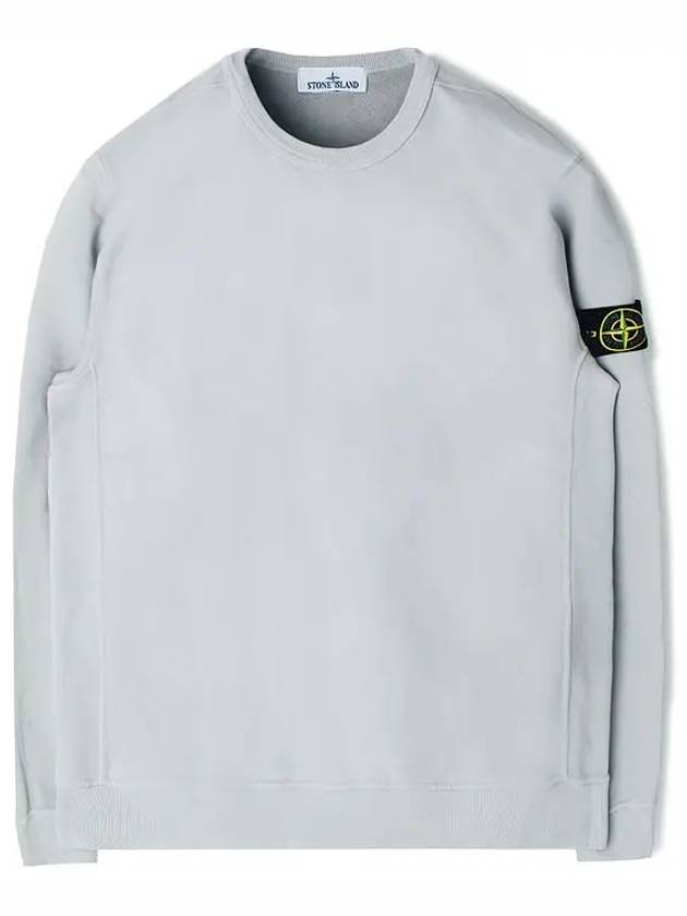 Stone Wappen Brushed Sweatshirt Light Gray 811562420 - STONE ISLAND - BALAAN 1