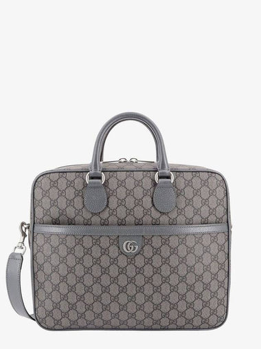 Ophidia Medium GG Briefcase Grey - GUCCI - BALAAN 1