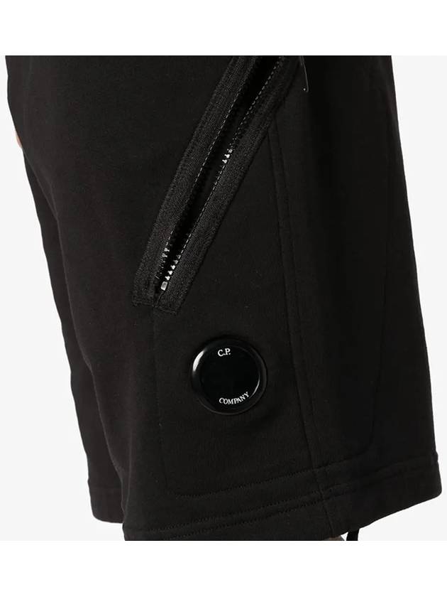 Lens Wappen Diagonal Shorts Black - CP COMPANY - BALAAN 4