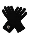 logo patch knit gloves - MONCLER - BALAAN 1