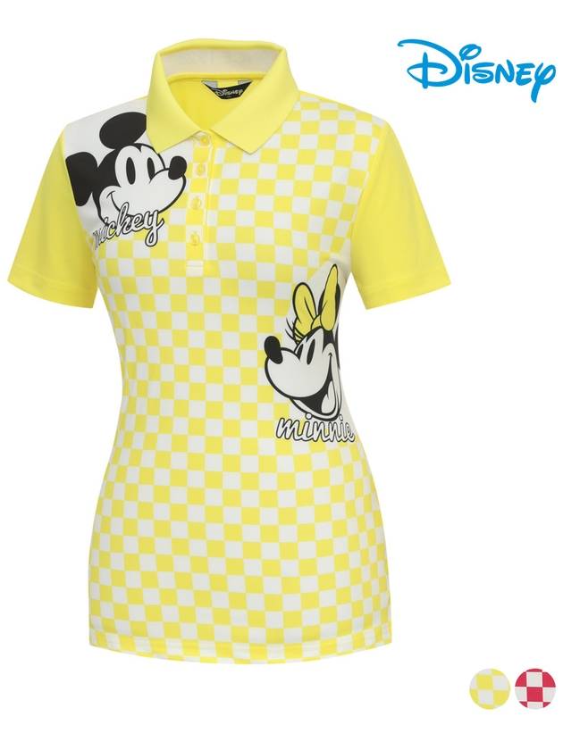 Character Check Short Sleeve Collar T-Shirt DO2LTS048 - DISNEY GOLF - BALAAN 2